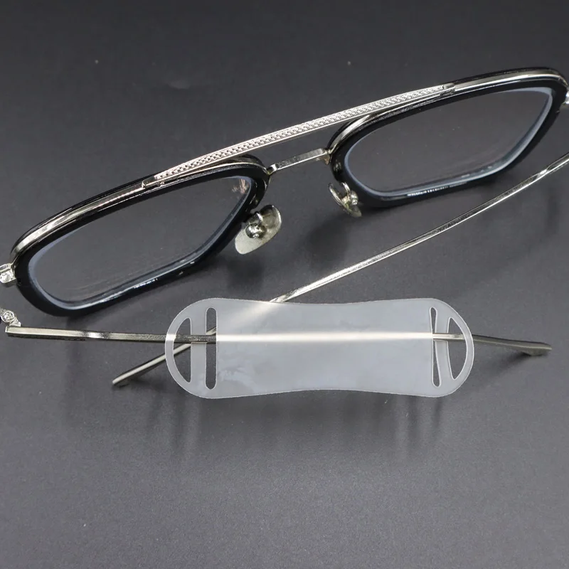 50pcs Optical Frame Slip On Label Base Eyewear Eye Glasses Slide Over Price Tag Jewelry Soft Strip Labels Plastic Holder Mount