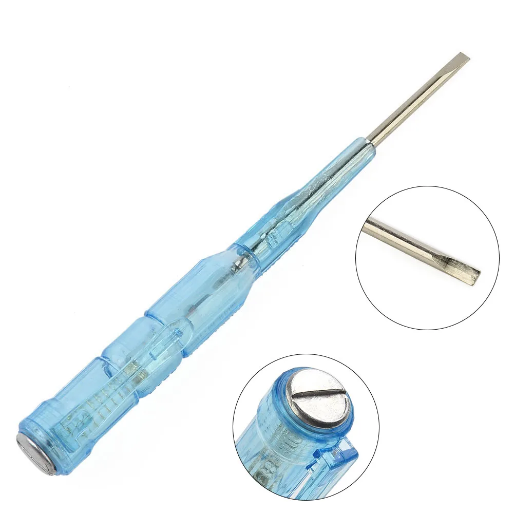 Electric Tester Test Pen Portable Flat Screwdrive Electric Tool Voltage Tester Electric Alert Tester Volt Test Pen Handle Tools
