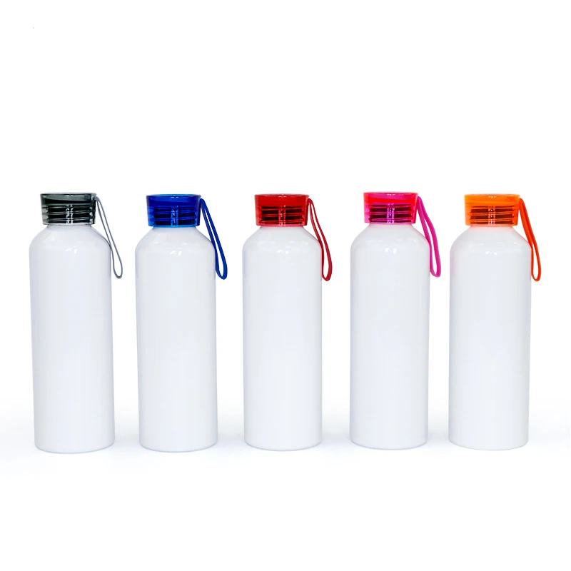 Free Shipping 5 Pcs/lot Sublimation Blank Sports Aluminum Water Bottles For Family Camping