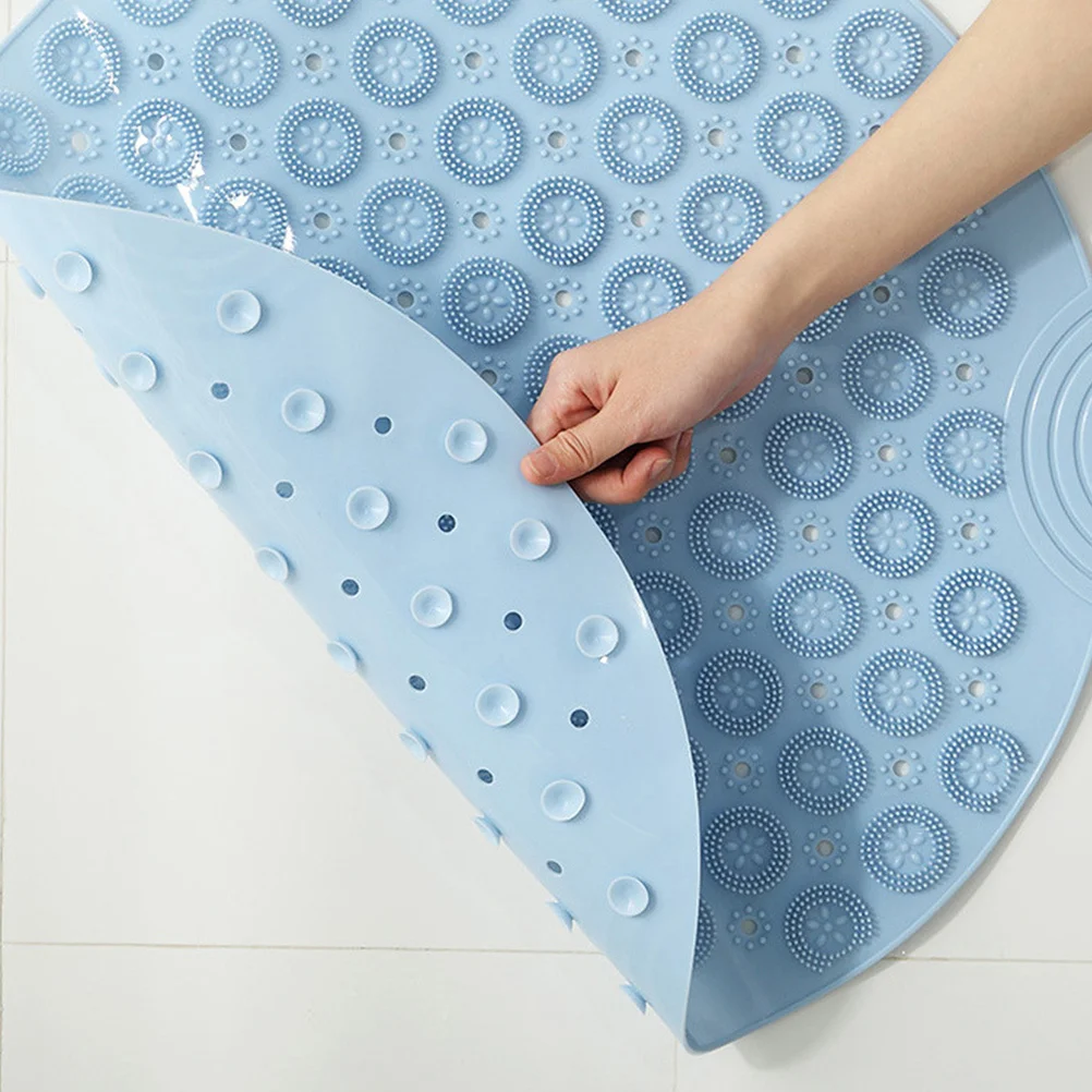 

1Pcs Round Foot Massager Mat Anti-Skid Sky-Blue Durable PVC Pad for Foot Circulation Pad