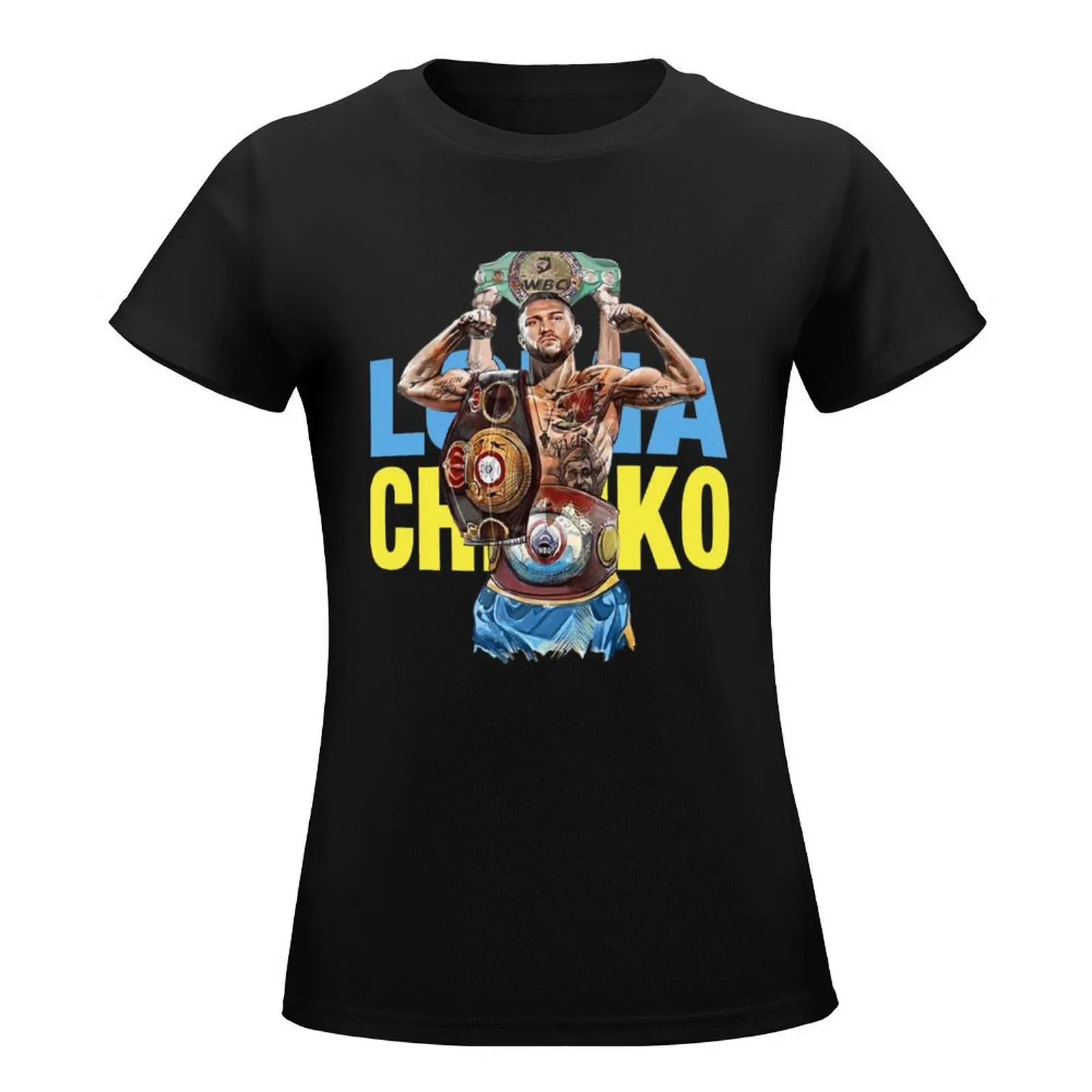 Lomachenko. Classic T-Shirt vintage clothes lady clothes heavyweights t-shirts for Women cotton