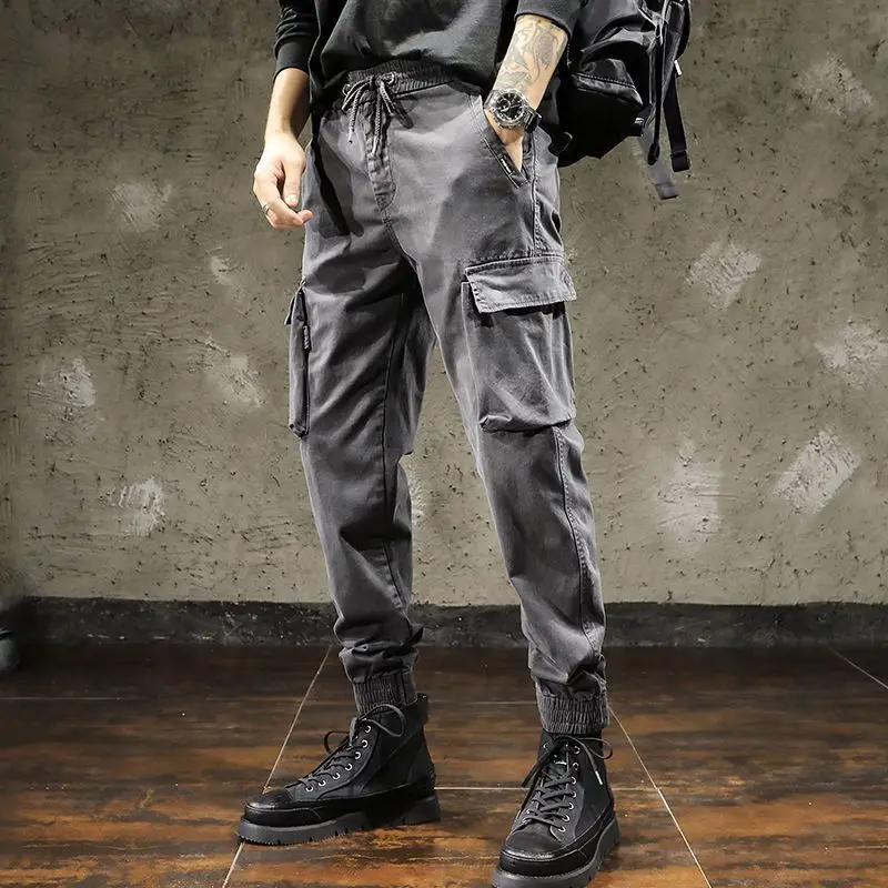 

Multi Pocket Baggy Harem Cargo Pants for Men Casual Harajuku Korean Style Cheap Fashion Slacks High Quality Street Trousers Man