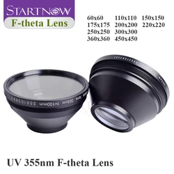 Startnow UV Laser Field Lens 355nm M85 thread Galvo System110X110 F160 F-theta Scan Lens 250X250 For Laser Marking Machine Parts