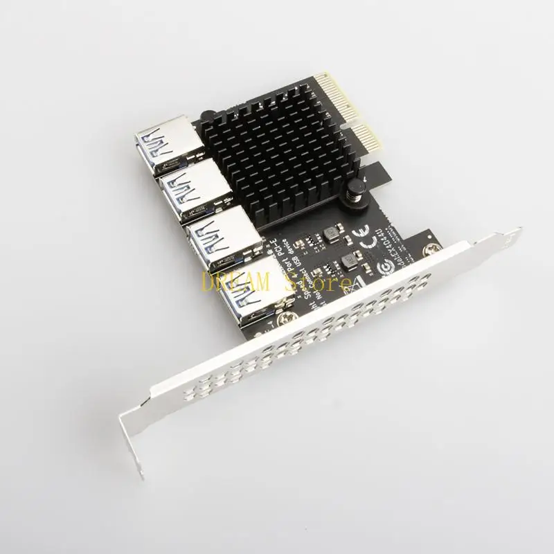 PCIE USB3.0 Expansion Card PCI for Express to USB Adapter HUB Controller 4 Ports Best Sale