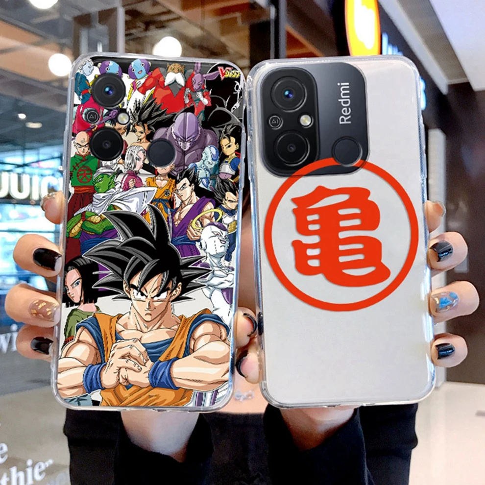 Anime Dragons-Balls Son-Gokus Silicone Case For Xiaomi Redmi 12C 12 C Capa Funda Soft TPU Bag Clear Transparent Phone Back Cover