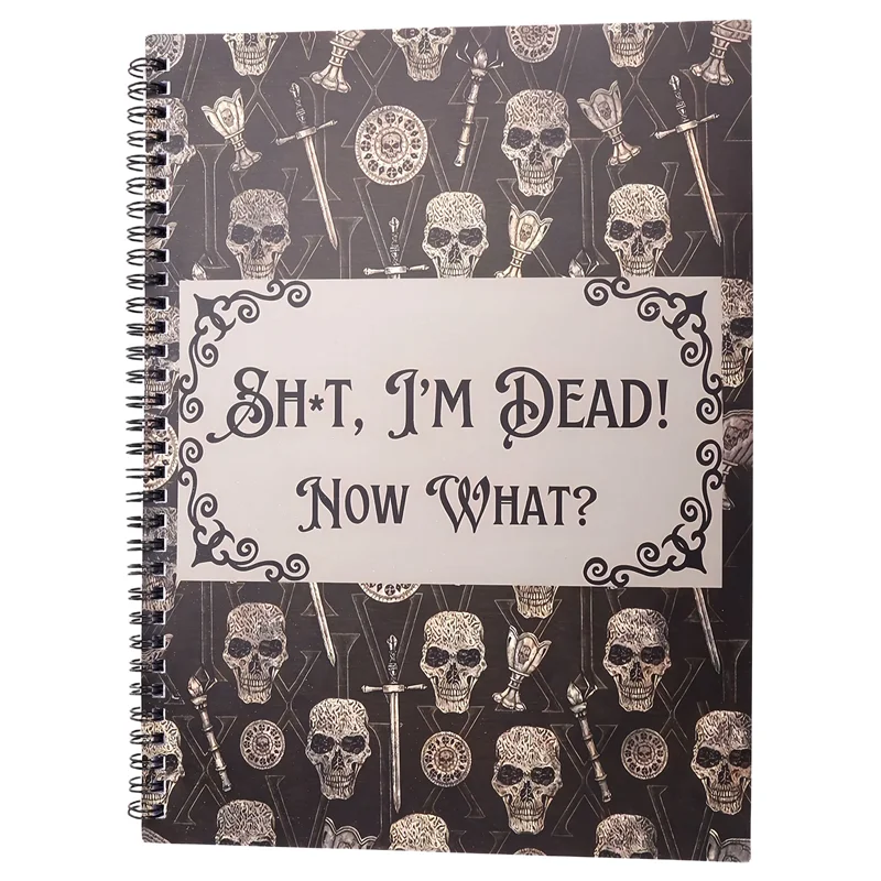 AU61-Engraçado Sh-T Estou Dead End Of Life Planner, Fine Of Life Planner, estou morto agora o que livro Planner, arranjos diretos guiados