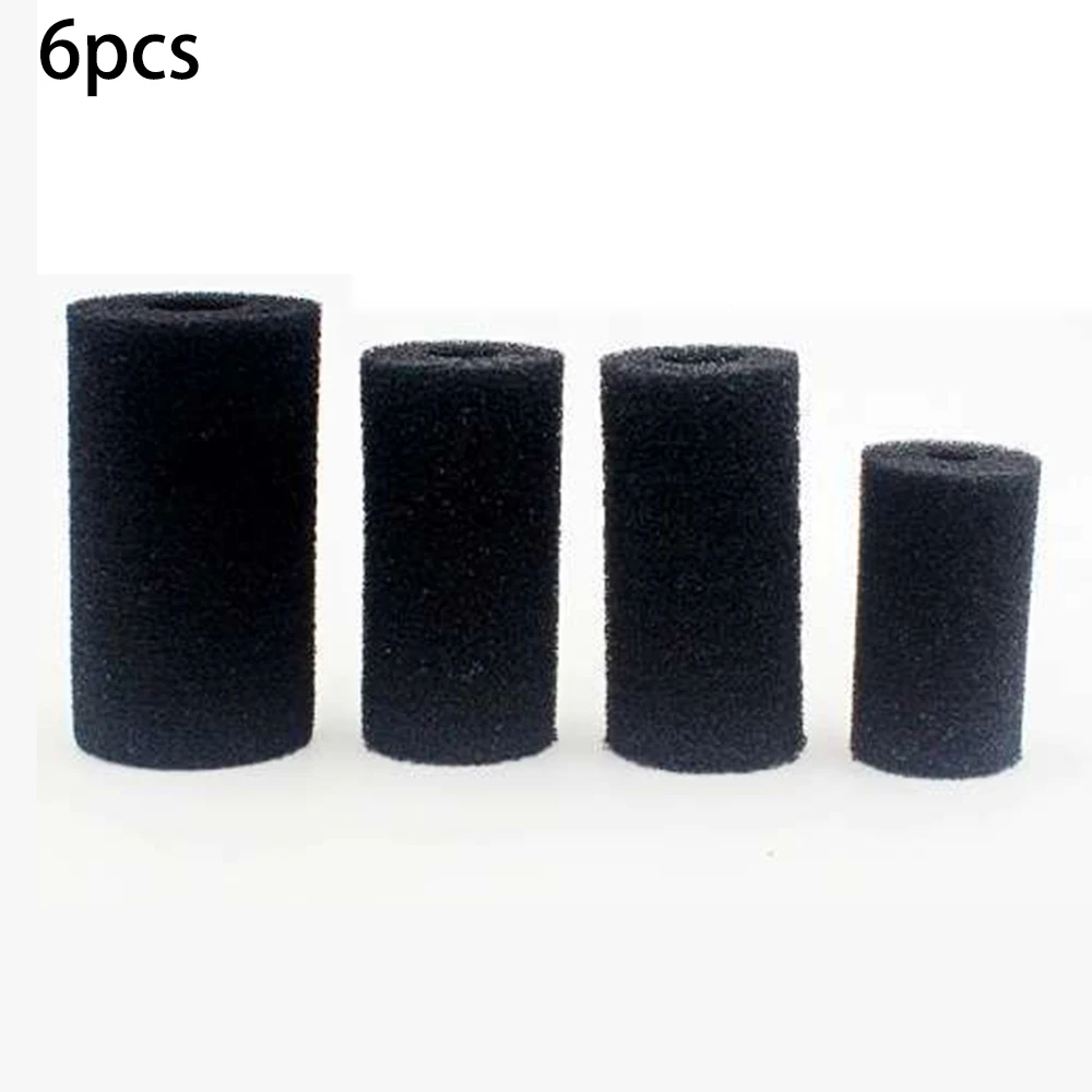 

6pc Aquarium Pre-Filter Sponge Fish Tank Inflow Inlet Filter Foam Roll Prevent Small Fish Shrimp Being Sucked Filter-Barrel Tool