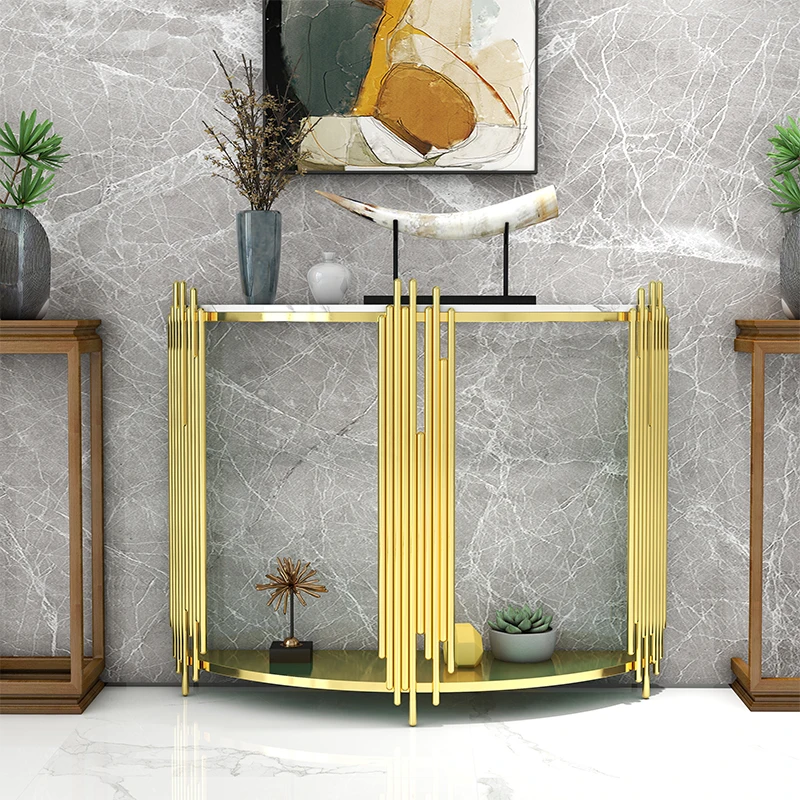 

Luxury Curve Console Tables Hallway Trendy French Modern Console Tables Unique Elegant Console Entrée Meuble Furniture Home