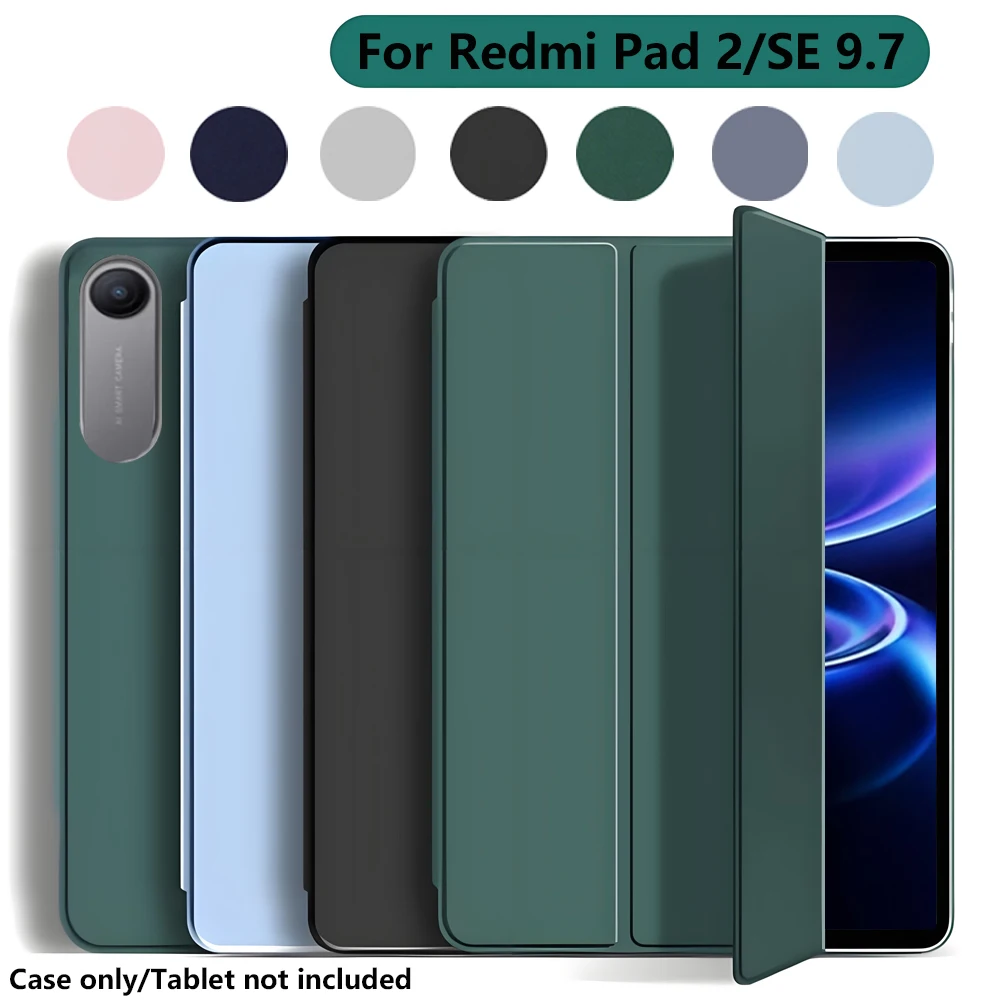 Flüssige Silikonhülle für Redmi Pad 2 SE 9.7, stoßfeste, kratzfeste, matte Silikon-Schutzhülle für die Rückseite.