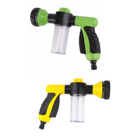 8 Modes Adjustable Water Spray Handheld High Pressure Watering Gardening Car Wash Irrigation Cleaning Garden  Green