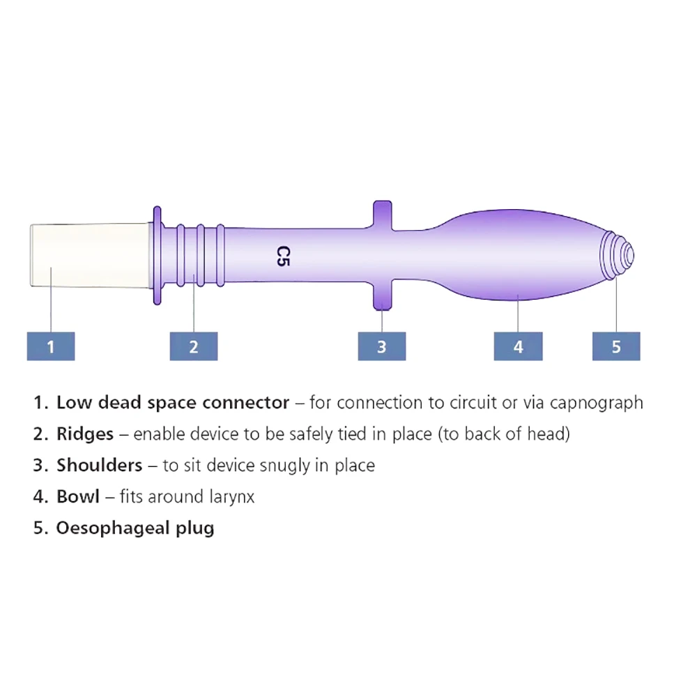 Feline Pet Cat Blind Endotracheal Intubation Tube Ventilatory Support Special Gas Introducer Guided Flexible Supraglottic Airway