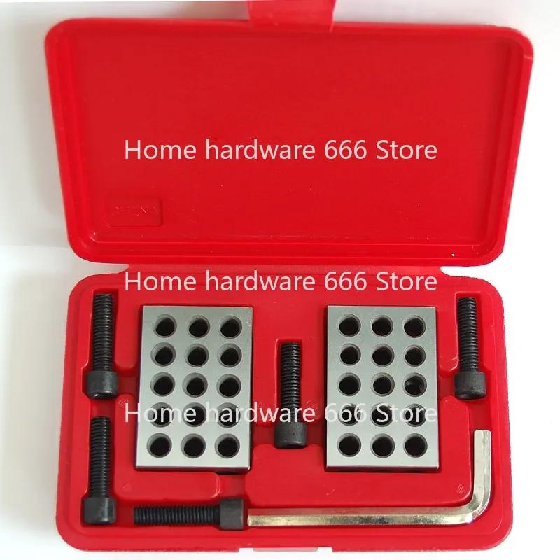 Precision Blocks with Screws, parallel Clamping Block Set, Steel Block, 25-50-75mm, 1-2-3 