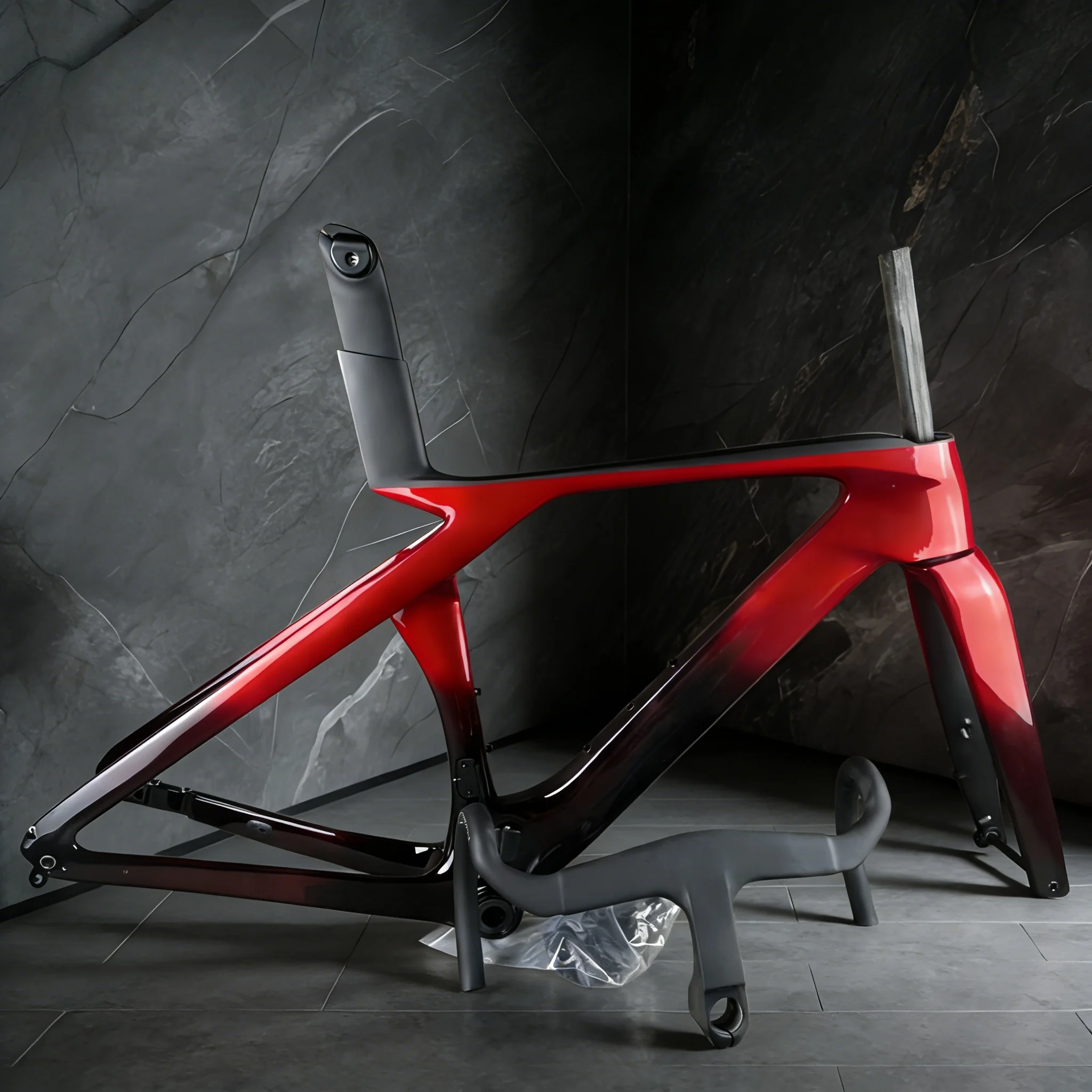 

Новая карбоновая рама для шоссейного велосипеда Gen7, карбоновый велосипедный фреймсет с дисковыми тормозами, аэродинамическая карбоновая рама T47 Red для шоссейного велосипеда