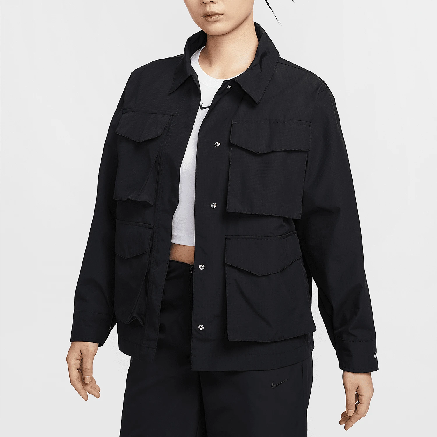 Nike genuine spring new women's multi pocket workwear loose jacket HJ1008-010