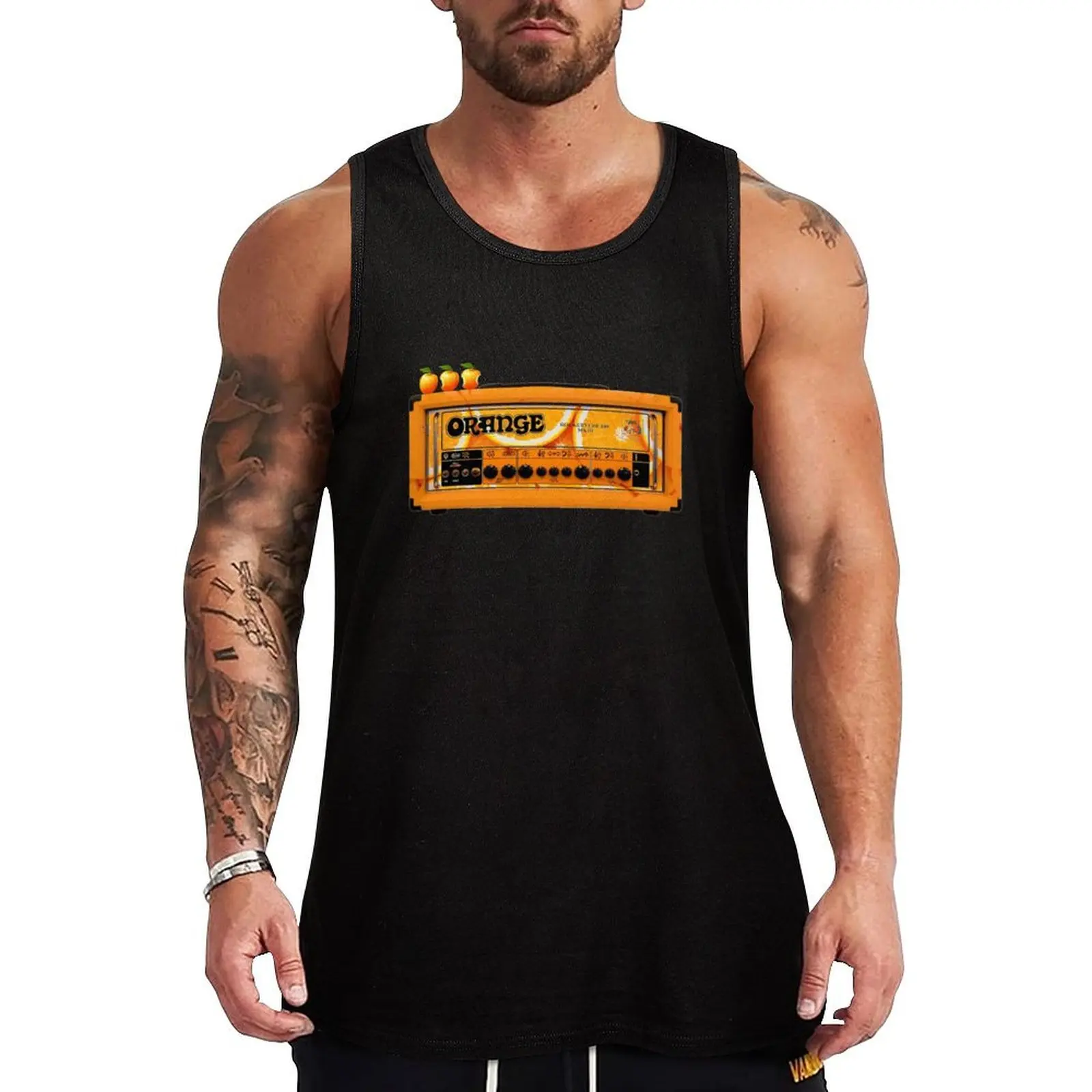orange amplification Tank Top Soft Cotton Tank Top Regular Fit Basic Undershirt