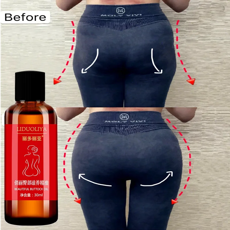 Natural Butt Enhancement Creme de Óleo Essencial, Eficaz Lifting Firming, Crescimento rápido, Sexy Hip Lift Up