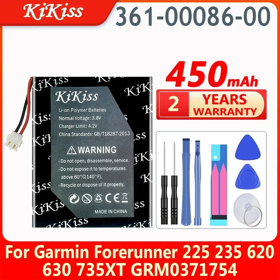 Rechargeable Battery 361-00086-00 for Garmin Forerunner 225 235 620 630 735XT GRM0371754 GPS Sports Swatch Replacement Bateria