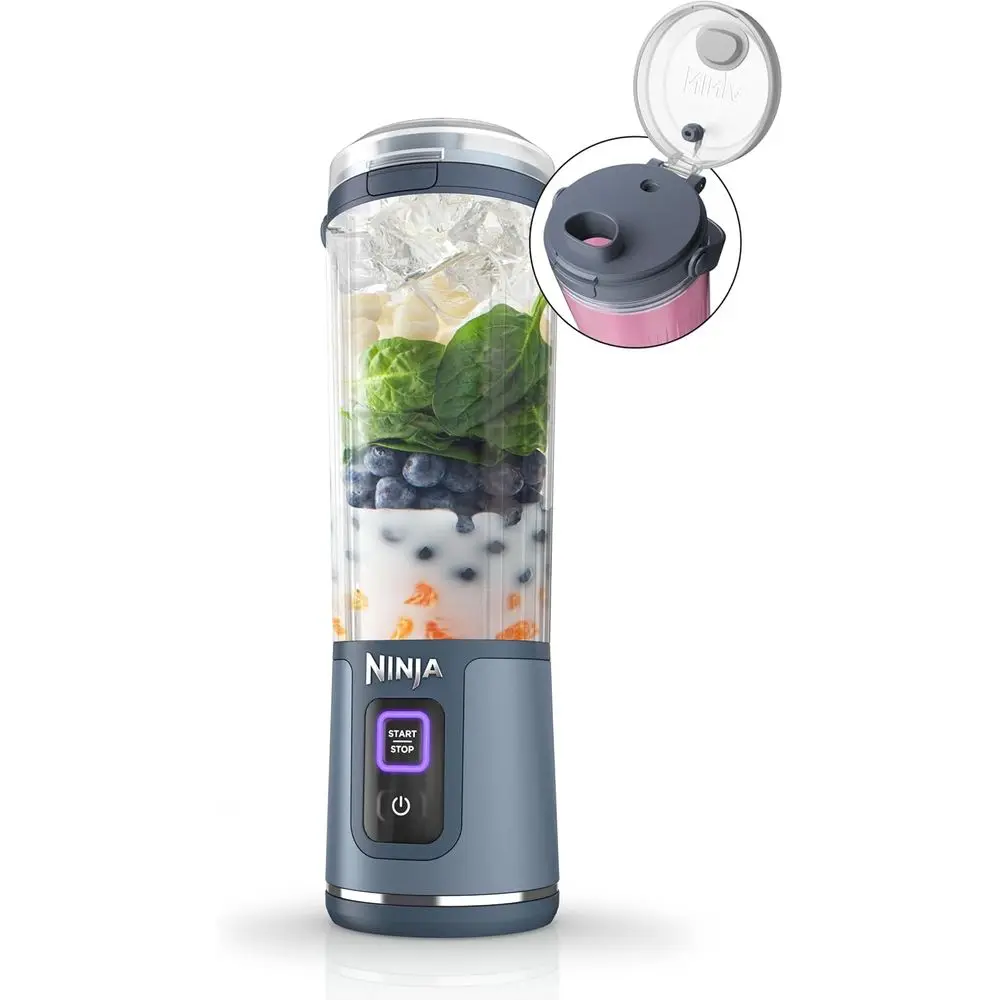 BC151NV Blast Portable Blender, Cordl, 18oz. Vel, Personal Blender-or Shakes & Smoothies, BPA ree, Leakproo-Lid & Sip Spout, USB