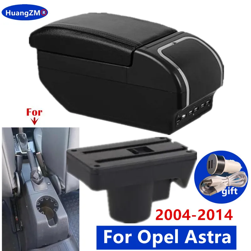 

For Opel Astra H Armrest Box For Opel Astra 2004-2014 Car Armrest box Storage box Interior Dedicated Retrofit Car Accessories