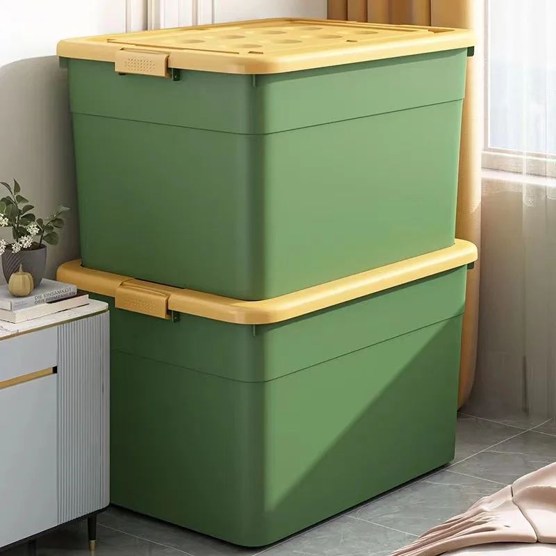 Large Capacity Storage Box Portable Organizer Plastic Bin Clothes Toys Books Car Trunk Minimum Order Home Use Thickened