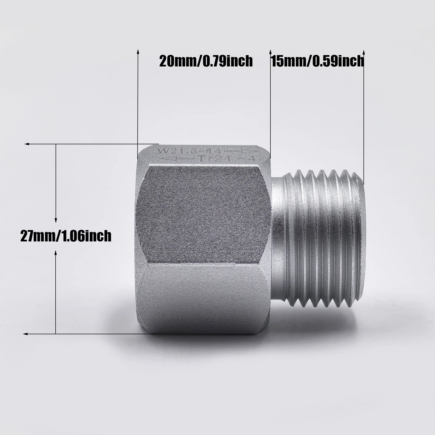 Cylinder CO2 Akcesoria do wody sodowej TR21-4 do W21.8-14 Adapter do konwersji ryb akwariowych Homebrew Beer Corny Keg Akcesoria Co2