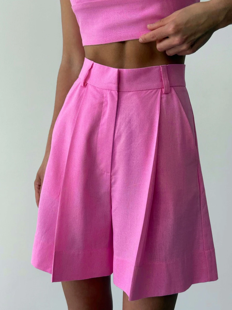 Bornladies Women's High Waisted Loose Shorts 2026 Popular Casual Versatile Suit Shorts Suitable for Office and Daily Wear