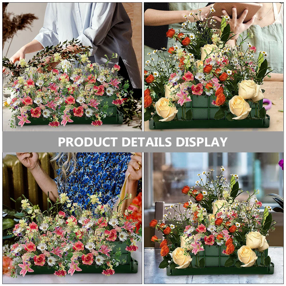 

4Pcs Flower Mud Cage Floral Arrangement Holder for Wedding Party DIY Decor Floral Foam Supplies Boxes Tool Elegant Solution