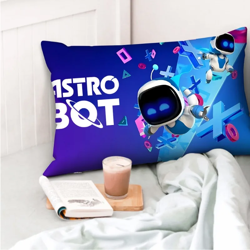 50x30cm Astro Bot Rectangle Pillowcases Anime Figures Pillow Covers Kawaii Pillow Cases Soft Bedroom Living Room Home Decor Gift