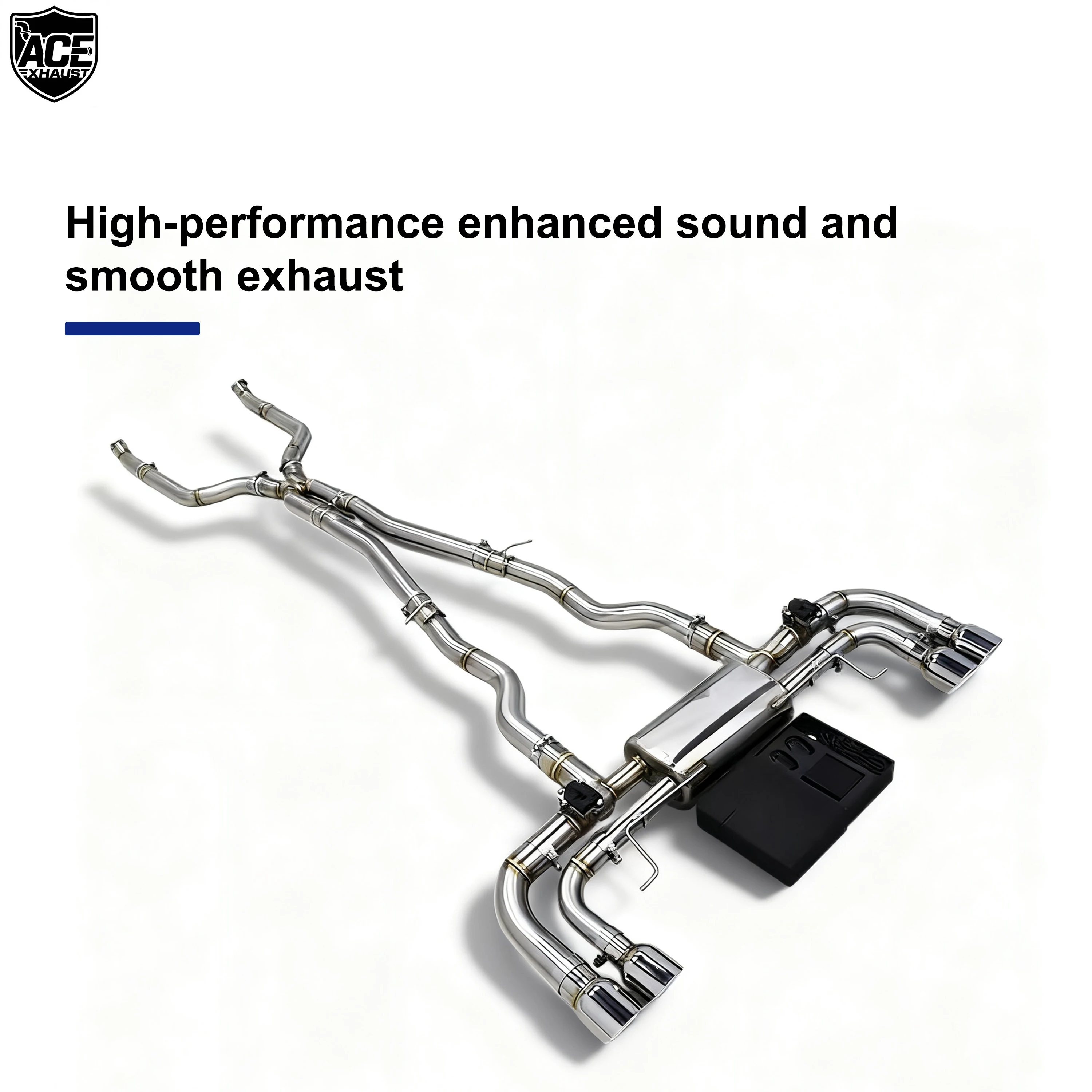 ACE Exhaust Systems for BMW M550 M550i G30 N63 4.4T Valvetronic Catback Exhaust High Performance Exhaust Pipe with Valve Muffler