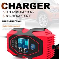 Smart Charger UK Plug Polarity Protection Automatic 6-120Ah 7 Charging Stages 12V 24V Fully Automatic Battery Charger for SUV