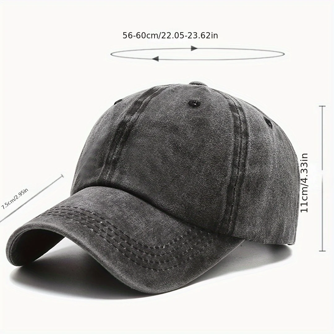 Men Women Unisex Baseball Cap Adjustable Solid Color Casual Hat Stretchy Fabric for Sports Secure Drawstring Closure Dad Hat