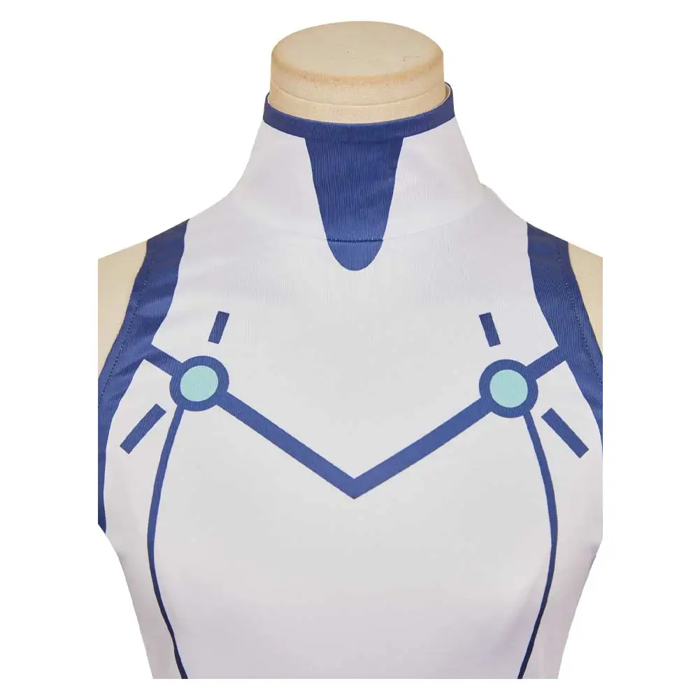 أنيمي دان دادان تأثيري فيمولا الأبيض بذلة الجوارب الملابس هالوماس كرنفال لعب الأدوار زي للنساء الكبار الدعاوى وتتسابق