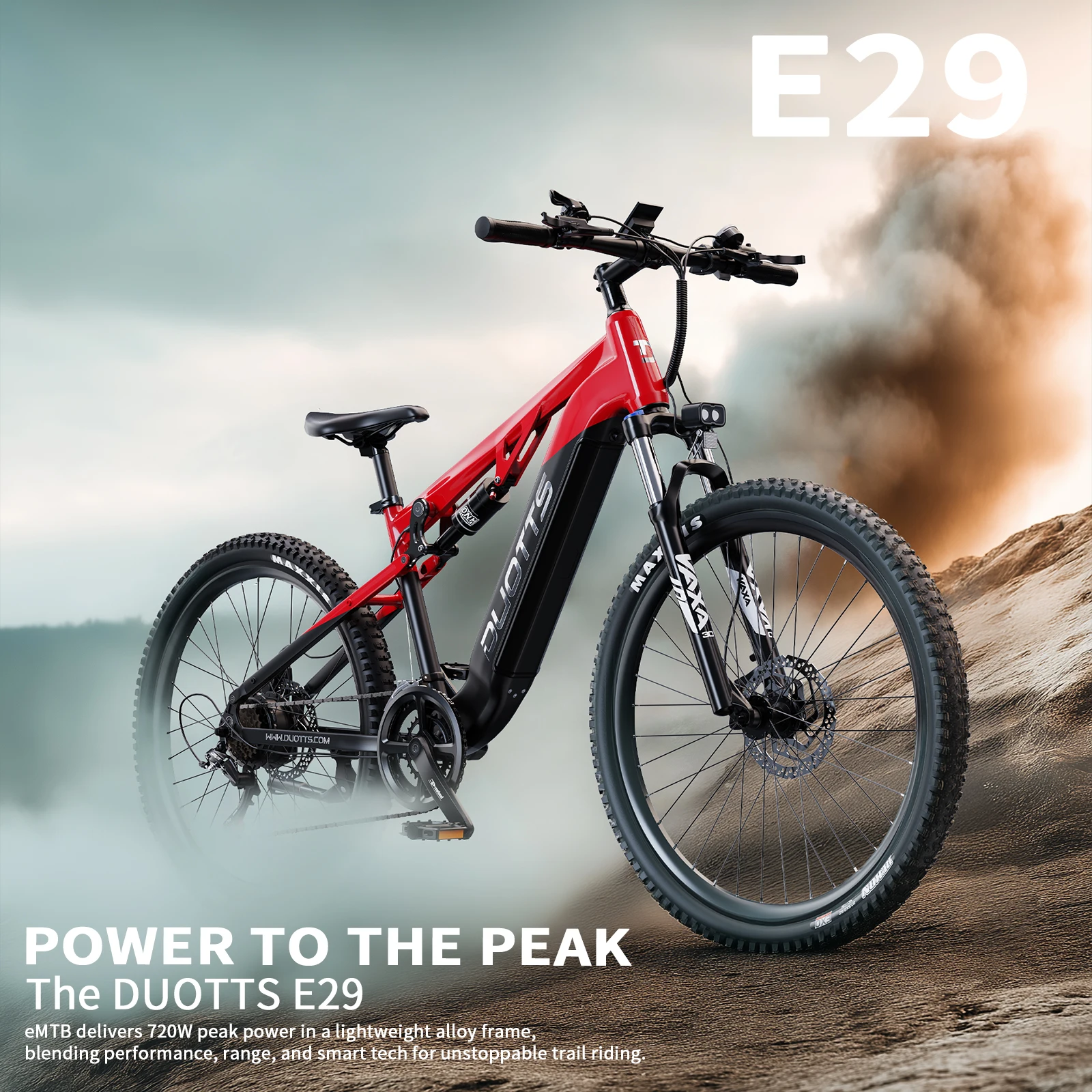 DUOTTS E29 Erwachsenen-Elektrofahrrad 250W Motor Offroad 48V 13,5AH Akku 27,5 Zoll Reifen Allterrain-Elektrofahrrad – Detail 1