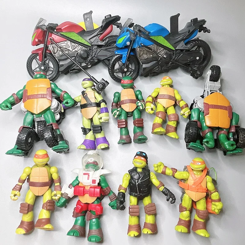 Playmates Teenages Mutant Ninja Turtles Leonardo Raphael Splinter Shredder Joint Movable Doll Anime Villain Figures Model Toys