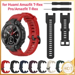 Correa de silicona para reloj inteligente Huami Amazfit t-rex Pro/Amazfit t-rex, pulsera deportiva de repuesto