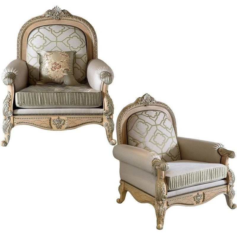 French Light Luxury Fabric Sofa Neoclassical European Fabric British Cloth Alexander Sofa