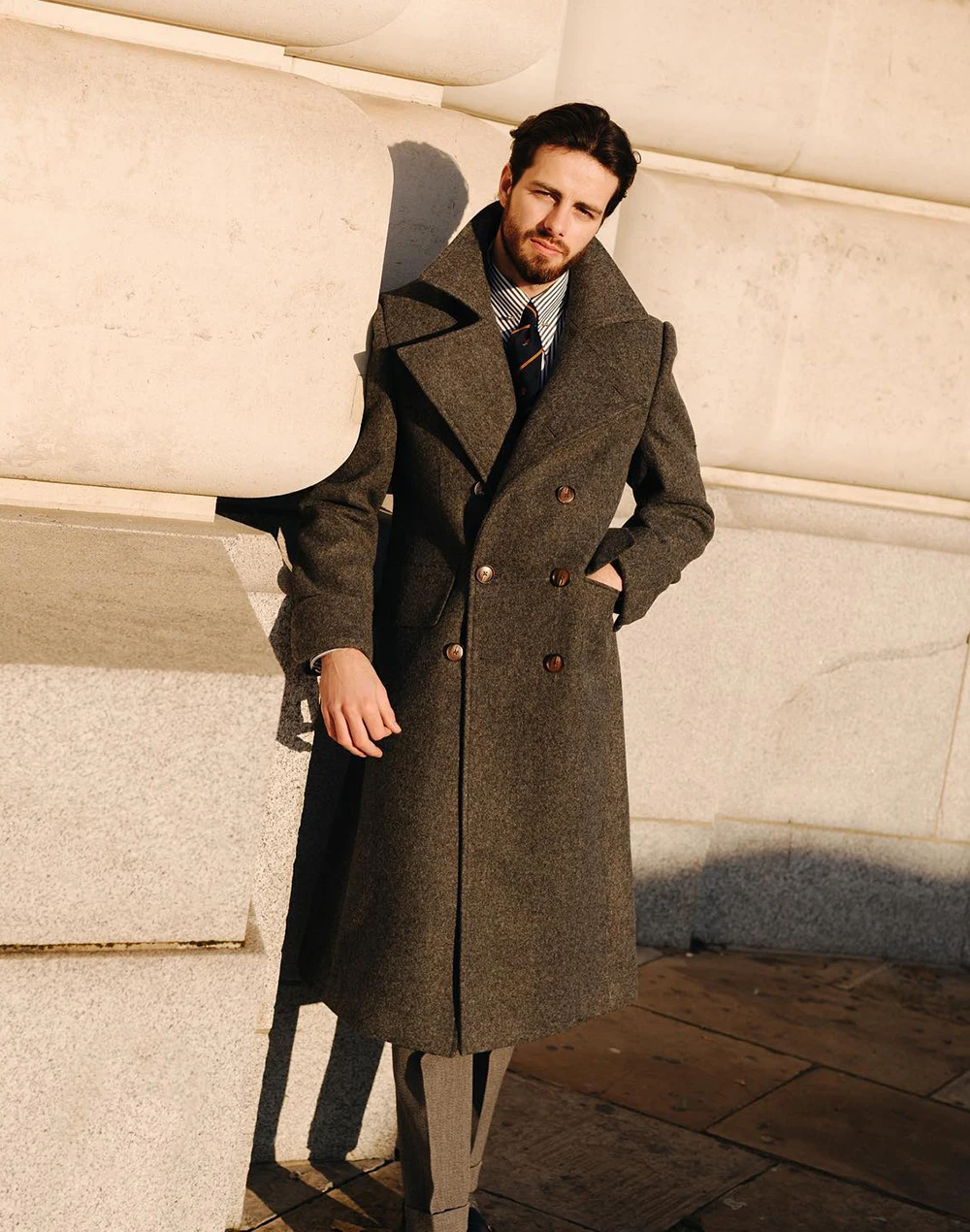 Customized One Piece Men Wool Coat Casual Style Man Jacket Notched Collar Wedding Outfits for Prom Party