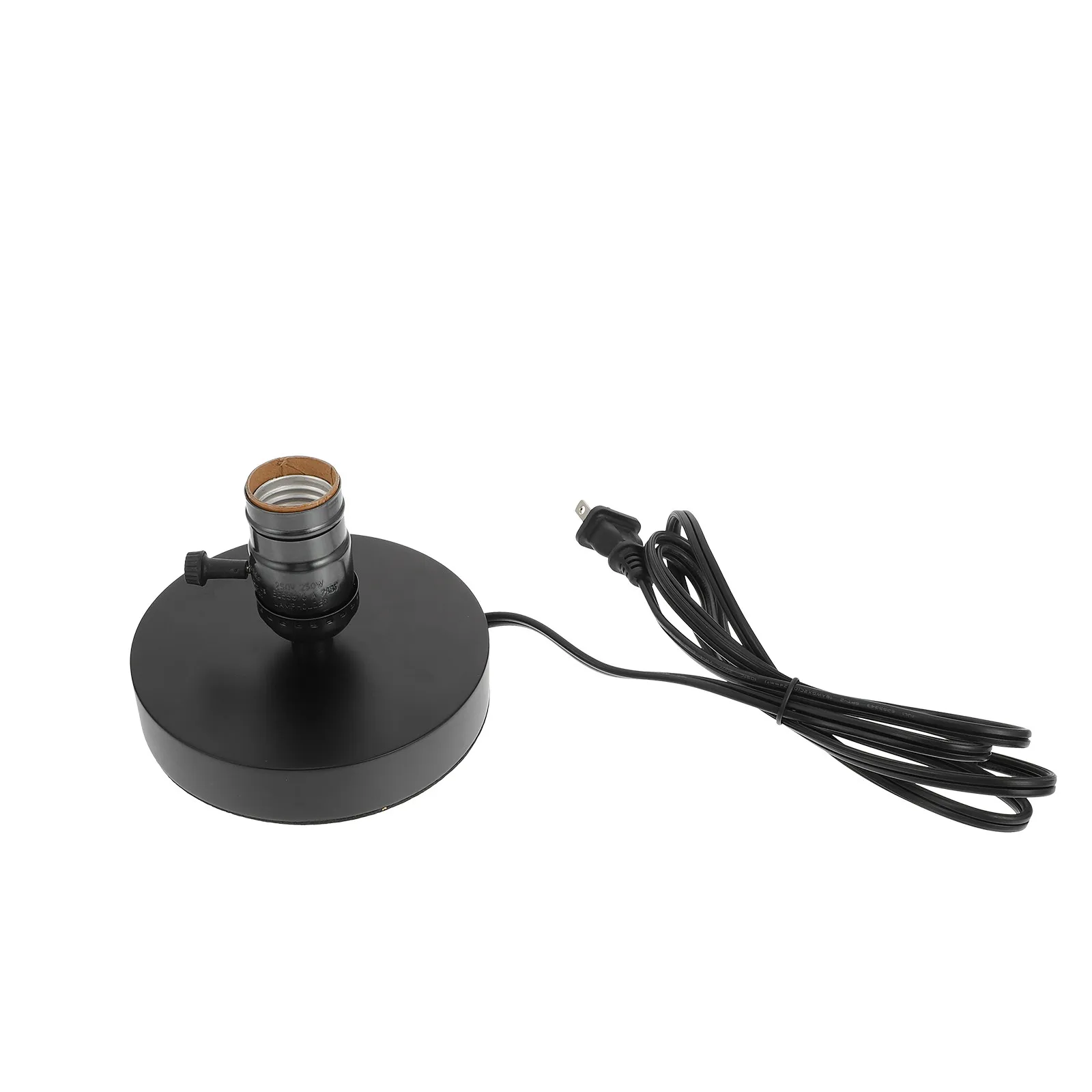 

1Pcs Sturdy Wooden Table Lamp Base Vintage Design Light Socket for Bedside Desk Restaurant Home Office Easy Install Lamp Holder