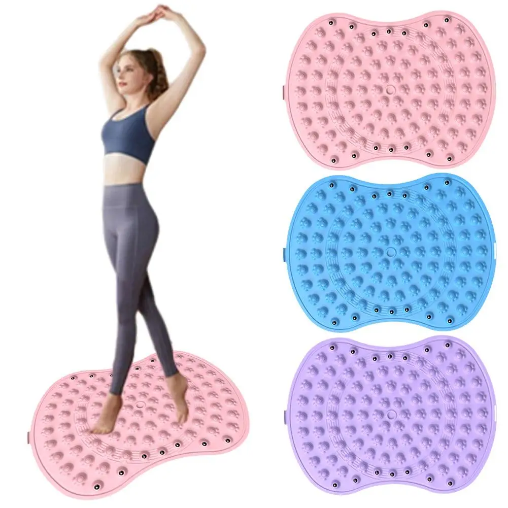 Magnetic Therapy Foot Massage Mat Creative Anti-Slip Pad Walk Finger-pressing Foot Relaxation Board Office Stone Fitness T3T8