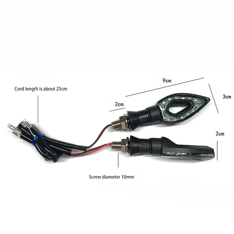 4 sztuk/partia LED Turn Signal motocykl kierunkowskazy światła tylne światła wskaźniki do dekoracji akcesoria motocyklowe 5 kolorów