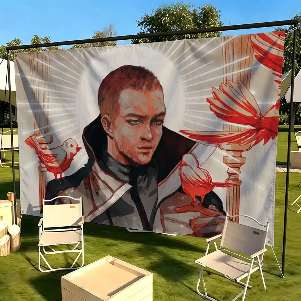 Detroit Become Human  Flags Wall Hanging Tapestry Outdoor Garage Room Decorative flag Background Blanket