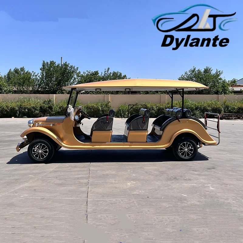 Luxury Electric Antique Tour Bus 8/11 Seater Golf Cart Guaranteed Fast Shipping Private Club Electric Vintage Classic Car