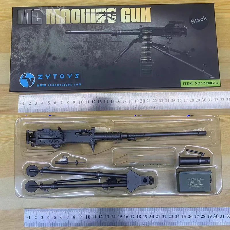 

ZYTOYS ZY8031 1/6 Scale M2 Browning Machine Gun Model 27.5cm Plastic Soldier Scene Props Toy Fit 12'' Male Female Action Figure