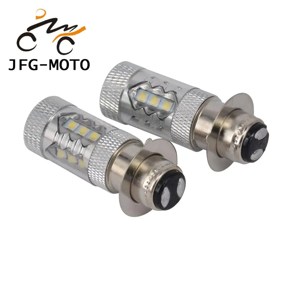 Super LED Headlights Bulbs Motorcycles 2PCS 80W For YAMAHA ATV YFM350 400 450 660 700 Raptor Blaster 200 Banshee 350 Grizzly