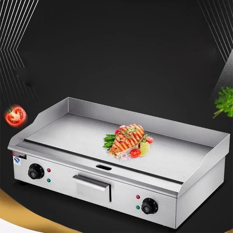 Commercial Electric Grill, Fried Egg, Squid, Fried Rice, Steak Machine, Electric Teppanyaki Equipment, Street Stall