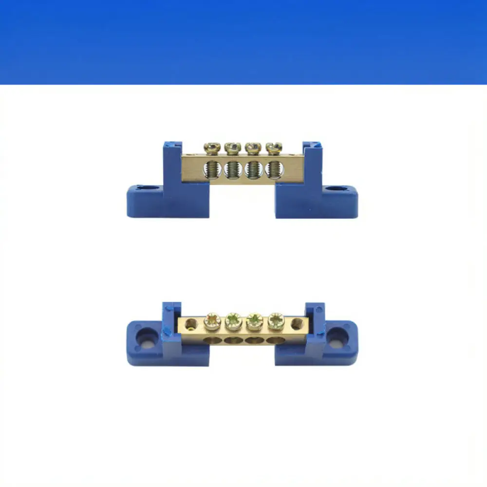 Professional Neutral Link For Kaite Electric Cabinet Terminal Block Connector Tin Plated Copper Bar With Green Ground