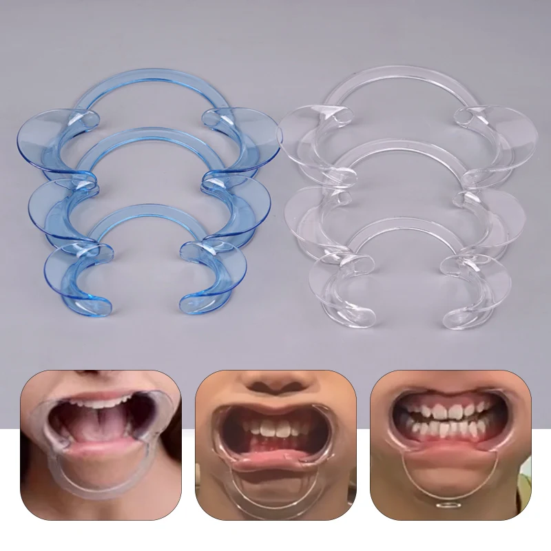 Écarteur de joues dentaire en forme de C, ouvre-bouche, outil orthodontique, extenseur intra-Chev, dentiste, blanchiment des dents, 3 pièces