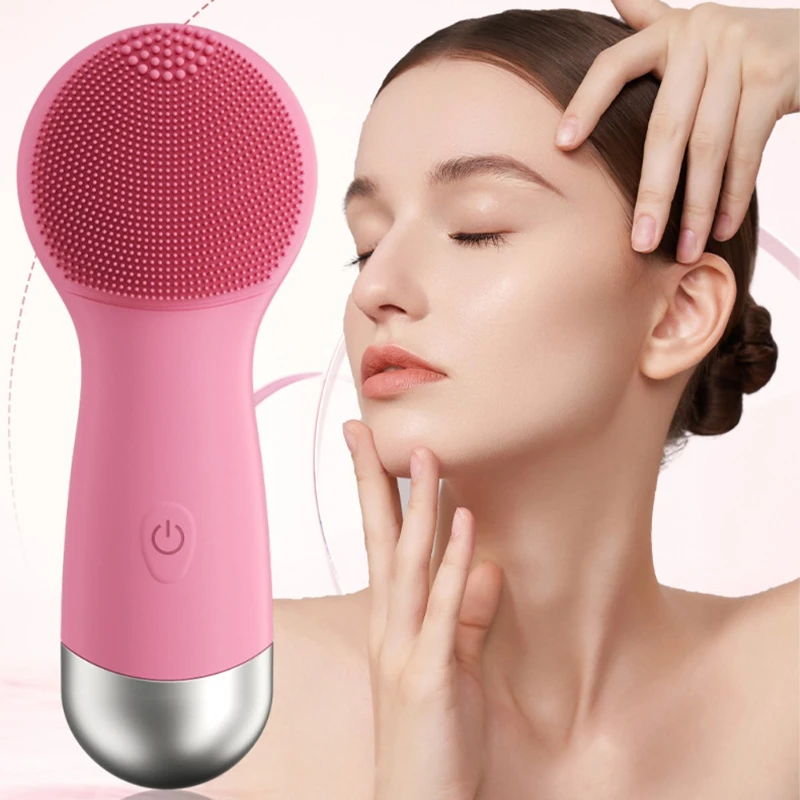 Electric Cleansing Brush Facial Cleanser Pore Cleanser Massager Deep Cleansing Brush Pore Blackhead Remover Skin Beauty Care