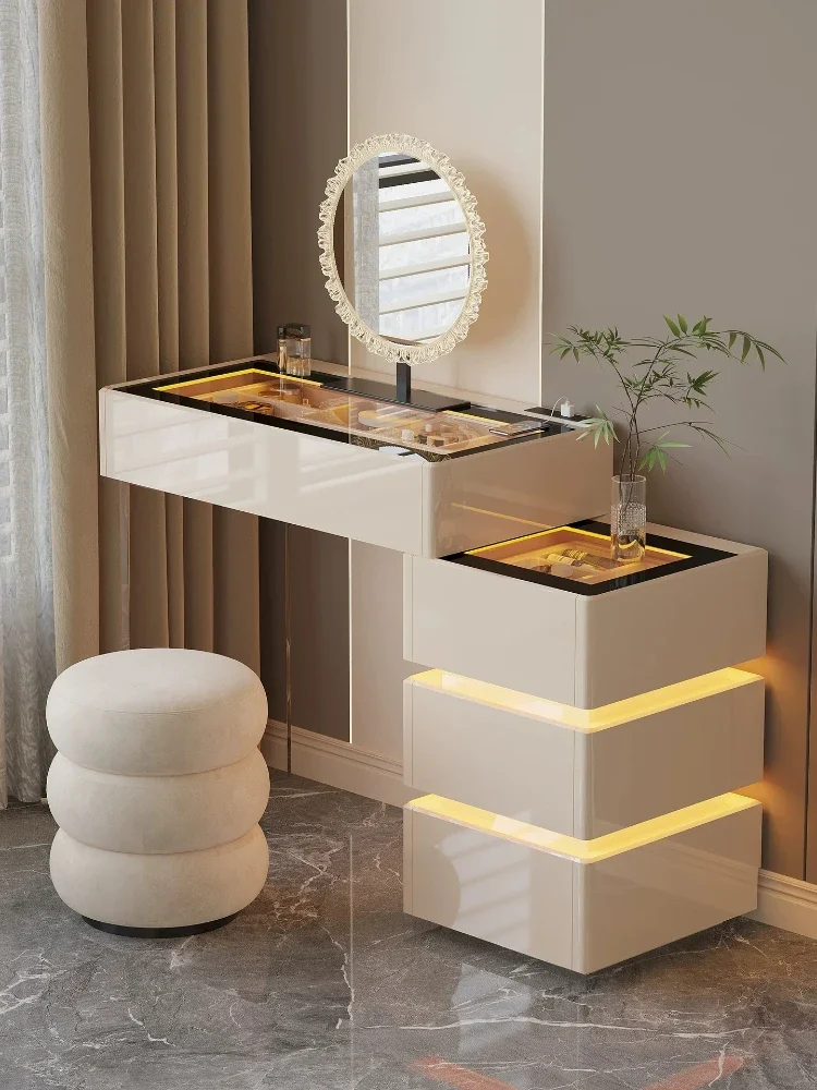 Toiletries Table Vanity Makeup Desk Dressing Tables Dressers Furniture Solid Wood Dresser Bedroom Light Luxury Jewelry Cabinet