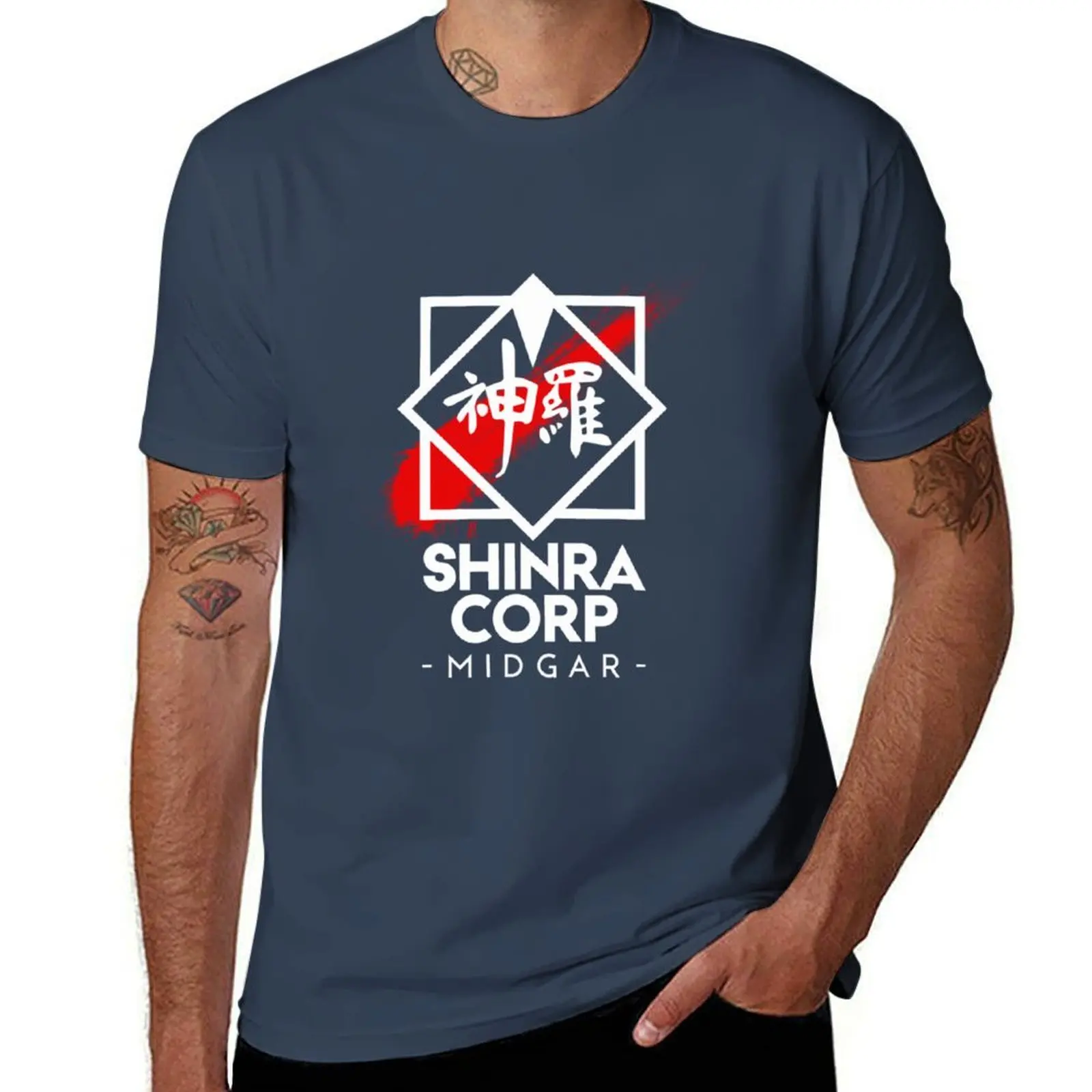 Shinra Corp Midgar T-Shirt Plus Size Basic Short Sleeve Top